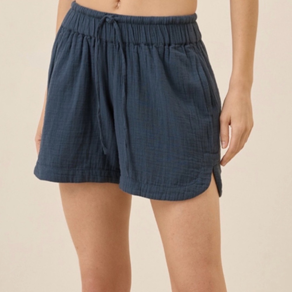 Pact Women's Organic Cotton Navy Shorts
